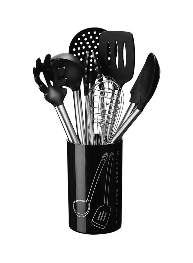 TD HOME 8-Piece Cooking Utensil Set Black - Image 2