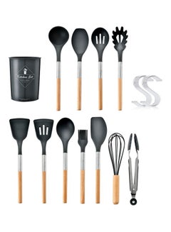TD HOME 11-Piece Cooking Utensil Set Black  - Image 2
