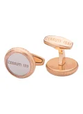 شيروتي 1881 Stainless Steel Logo Cufflinks