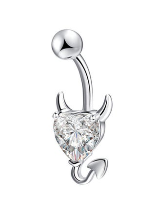 حلق للبطن من الستانلس ستيل على شكل قلب بتصميم شيطان - v1563193126/N26873451A_1