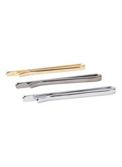 Generic 3-Piece Stainless Steel Embossed Tie Clip 