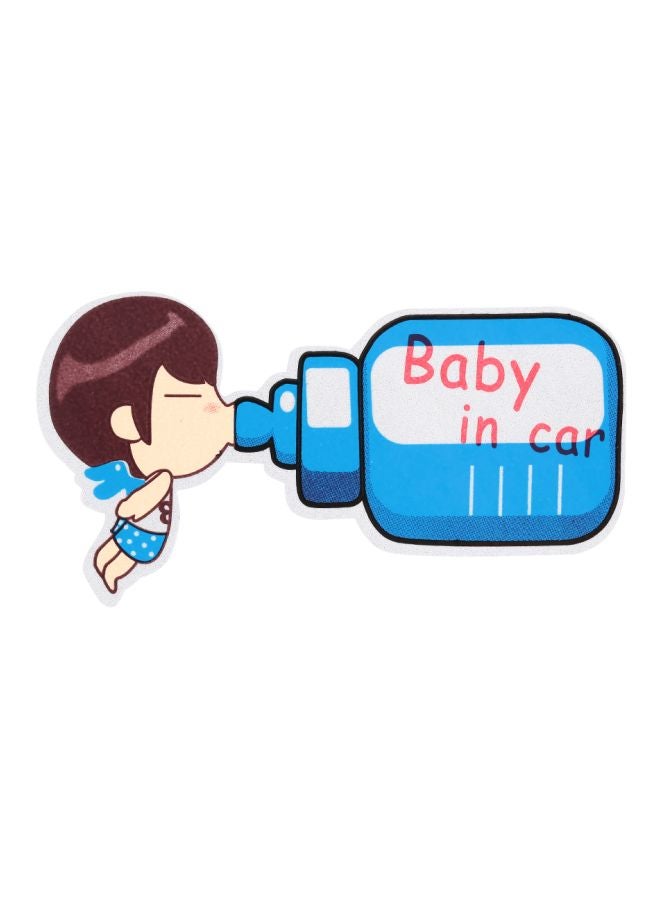 ملصق علامة أمان مطبوع عليه عبارة "Baby In Car" - Image 1