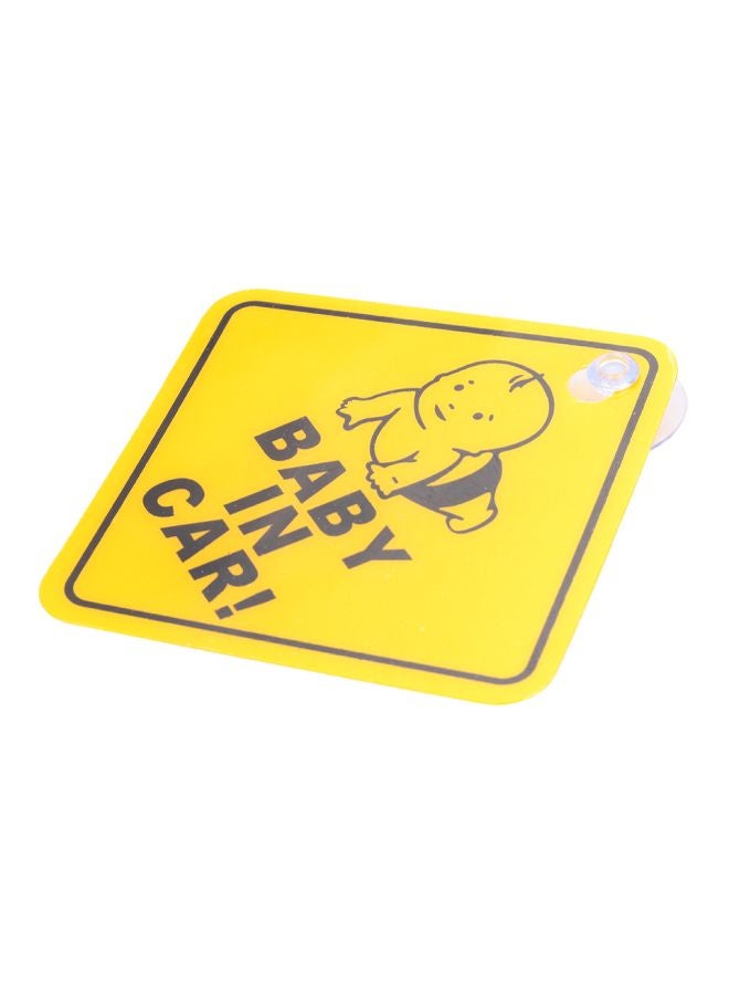 Baby In Car Safety Sign Decal Sticker - Image 4