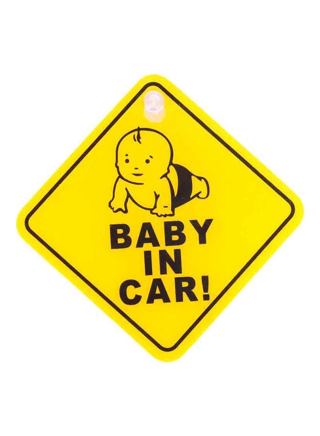 Baby In Car Safety Sign Decal Sticker - Image 1