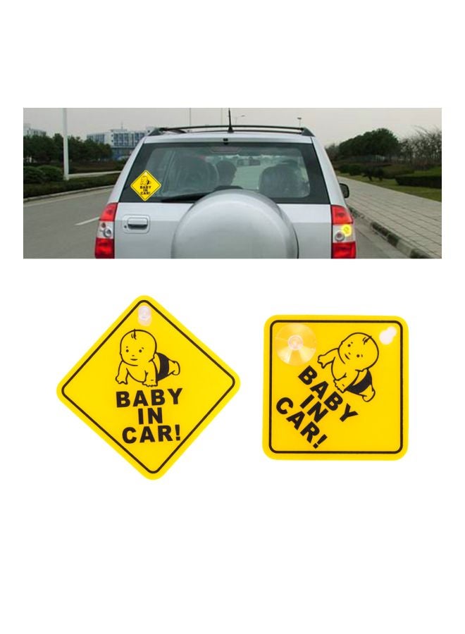 Baby In Car Safety Sign Decal Sticker - Image 2