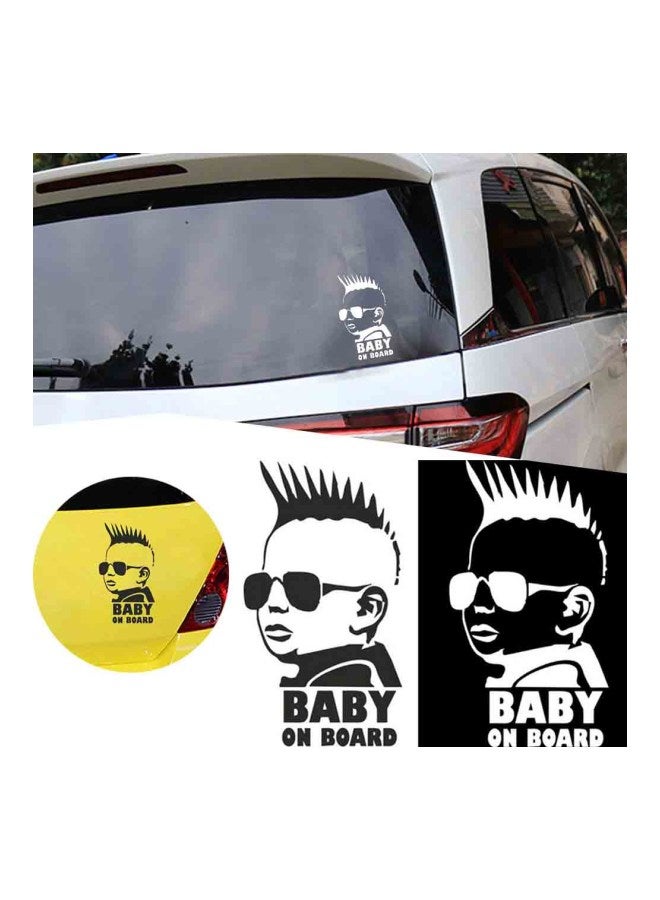 Baby On Board Reflective Tape Car Sticker - Image 2