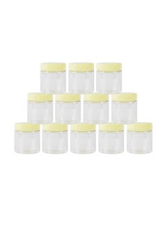 Sunpet 12-Piece Plastic Jar Set Clear/Yellow 