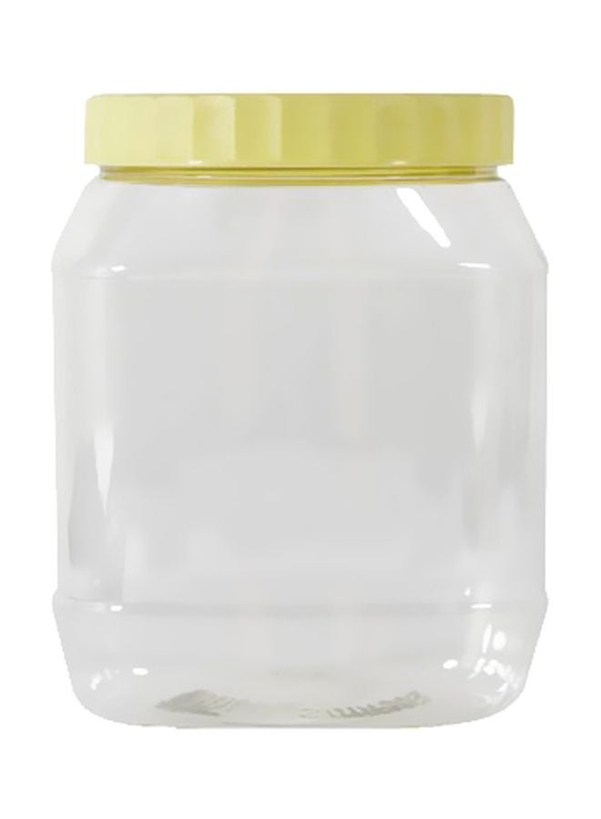Sunpet Plastic Food Storage Jar Yellow/Clear 