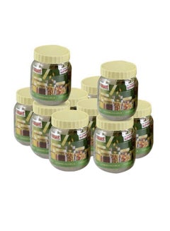 Sunpet 10-Piece Plastic Jar Set Clear/Yellow 