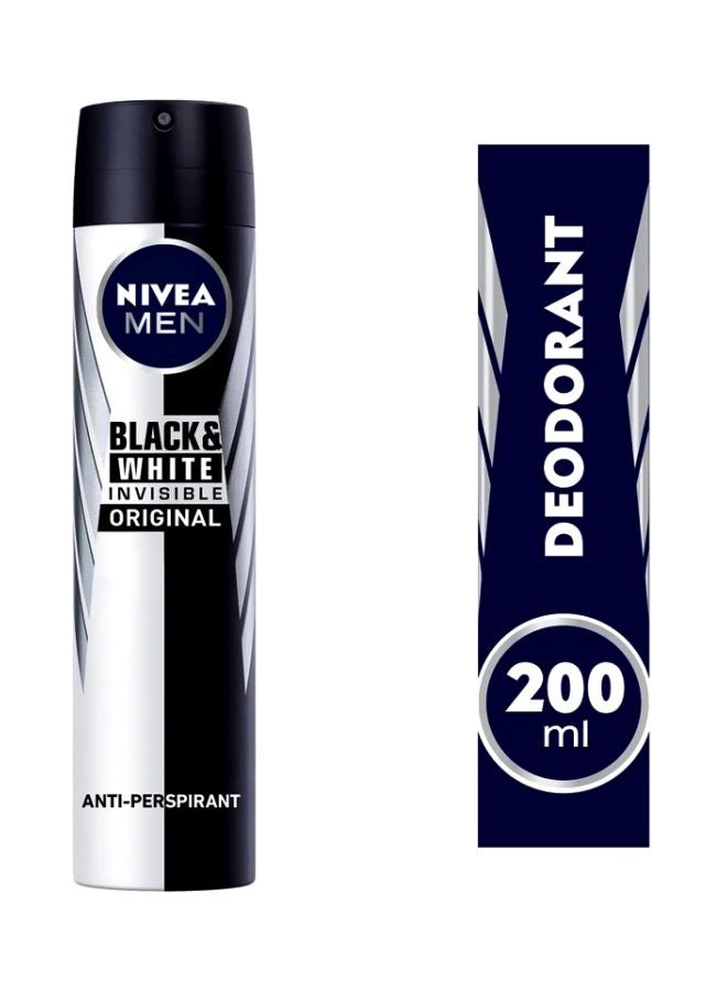 Nivea Deodorant Invisible Black & White Original Spray 200ml - Image 2