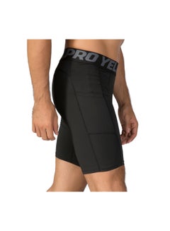 LIXADA 3 Pack Of Compression Pocket Shorts White/Grey/Black  - Image 2