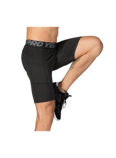 LIXADA 3 Pack Of Compression Pocket Shorts White/Grey/Black  - Image 3