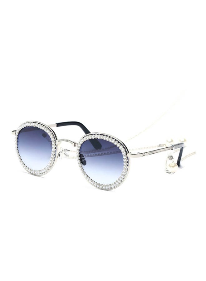 PARTAGAS Women's Round Sunglasses   With Chain  - Image 3