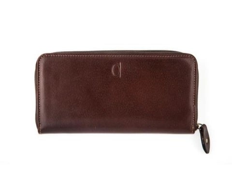 Zip Around Wallet Brown
