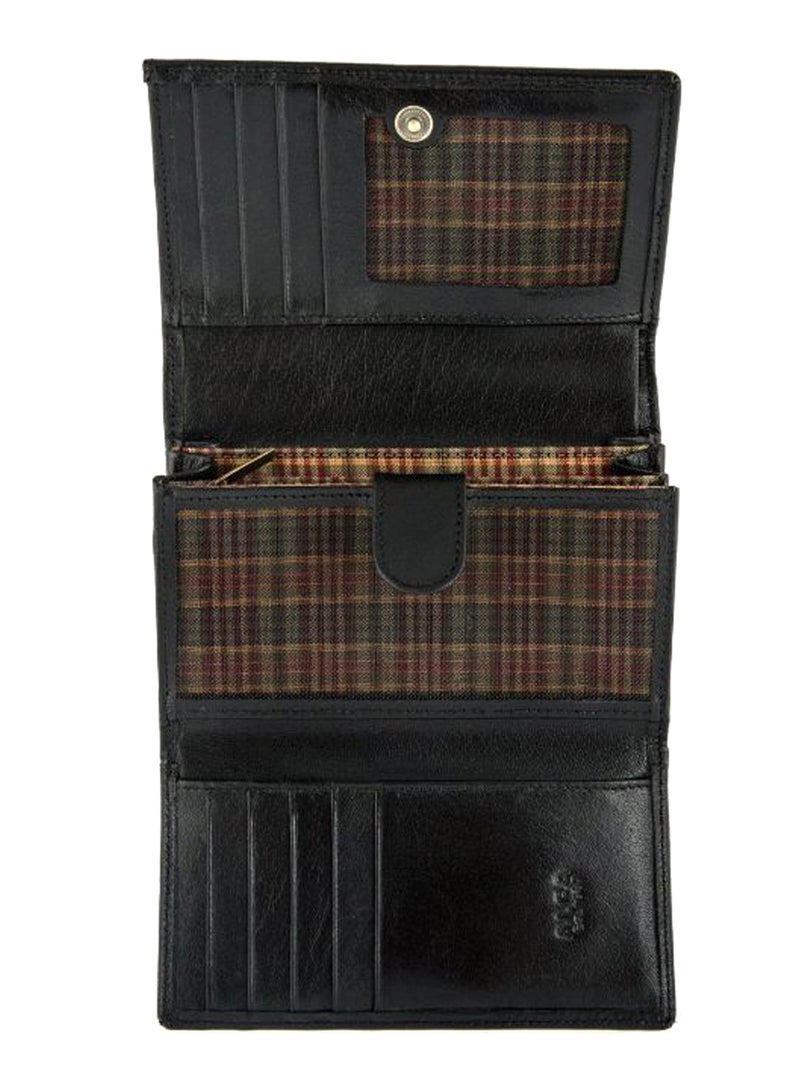 Alfa Leather Co. Small Flap Wallet Black  - Image 2