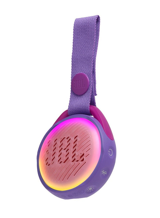 JBL - JR Pop Waterproof Portable Speaker For Kids With Built-In Light Purple - Image 1