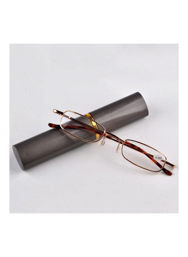 unisex Resin Lens Reading Glasses With Tube Case - Image 3