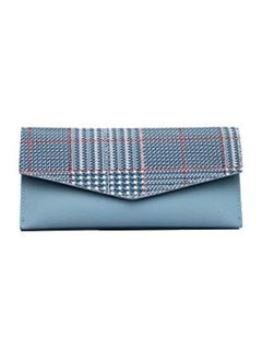 Vintage Leather Clutch Blue