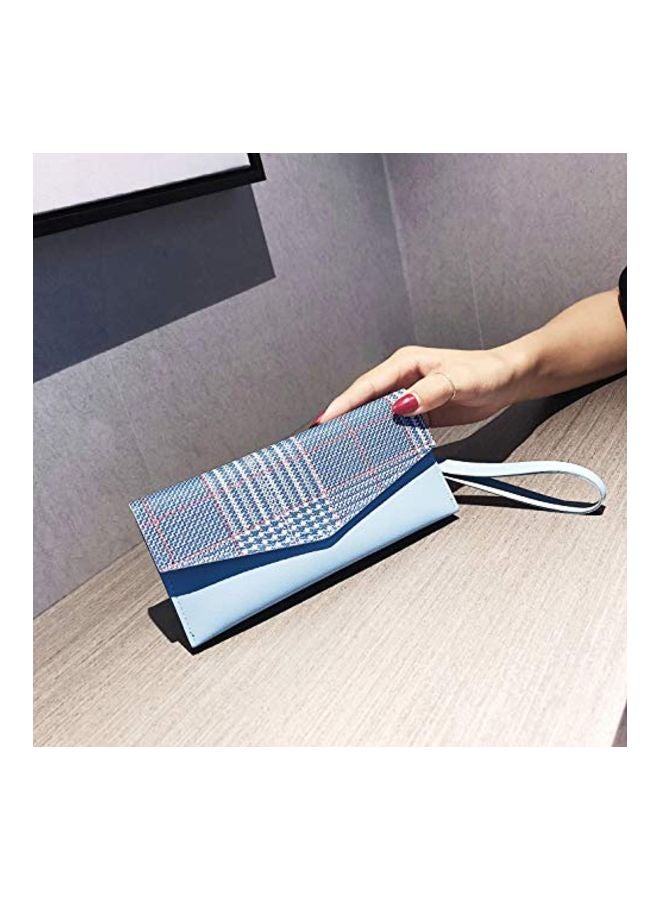 Y&D - Vintage Leather Clutch Blue - Image 1