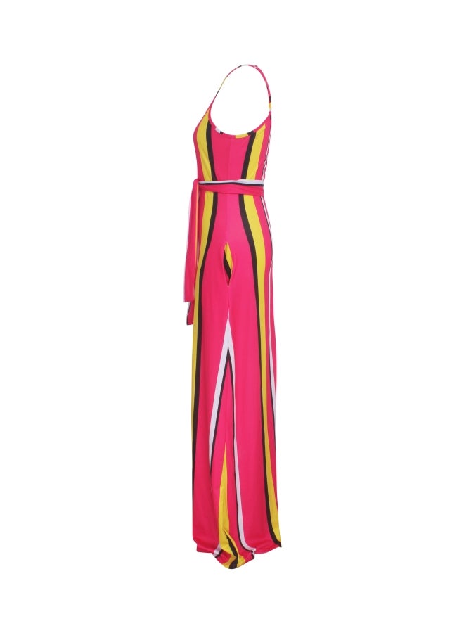 Casual Maxi Dress Red/Yellow/White - Image 3