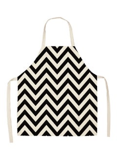 Water Resistant Printed Household Apron White/Black 68x55cm - v1563260995/N27346318A_1