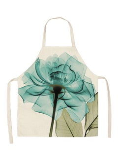 Water Resistant Printed Household Apron Blue/Green/White 68x55centimeter - v1563261000/N27346341A_1