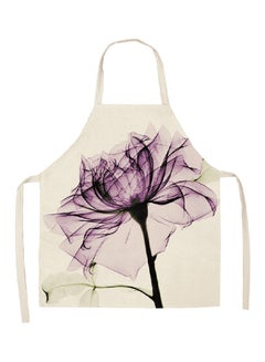 Printed Household Apron Purple/Green/White 68 x 55centimeter - v1563261000/N27346342A_1