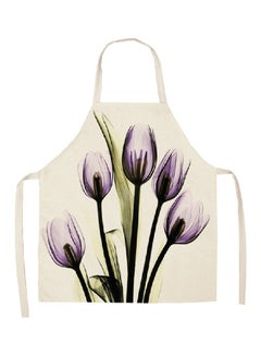 Printed Household Apron Purple/Green/Beige 68x55cm - v1563261001/N27346346A_1