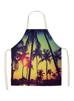 Printed Household Apron Yellow/Black/Blue 68x55cm - v1563261001/N27346357A_1