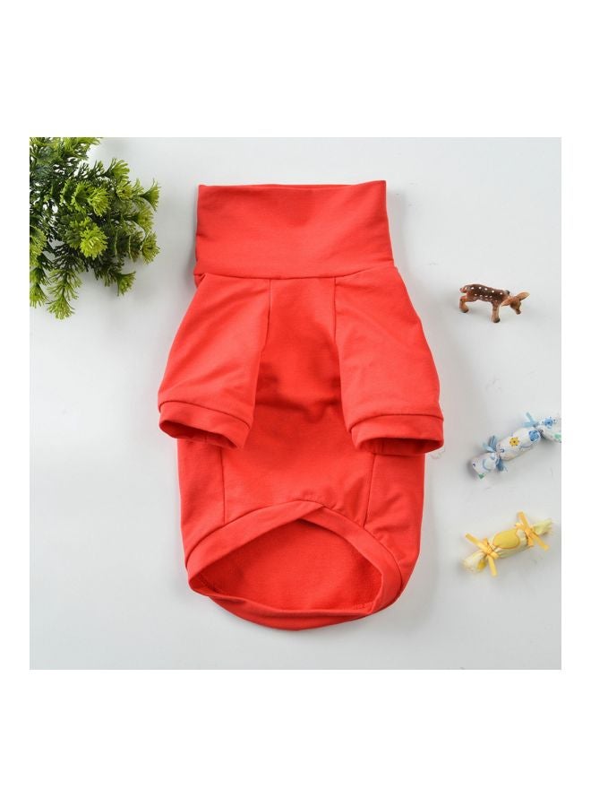 Generic Christmas Turtleneck Coat Red M - Image 4