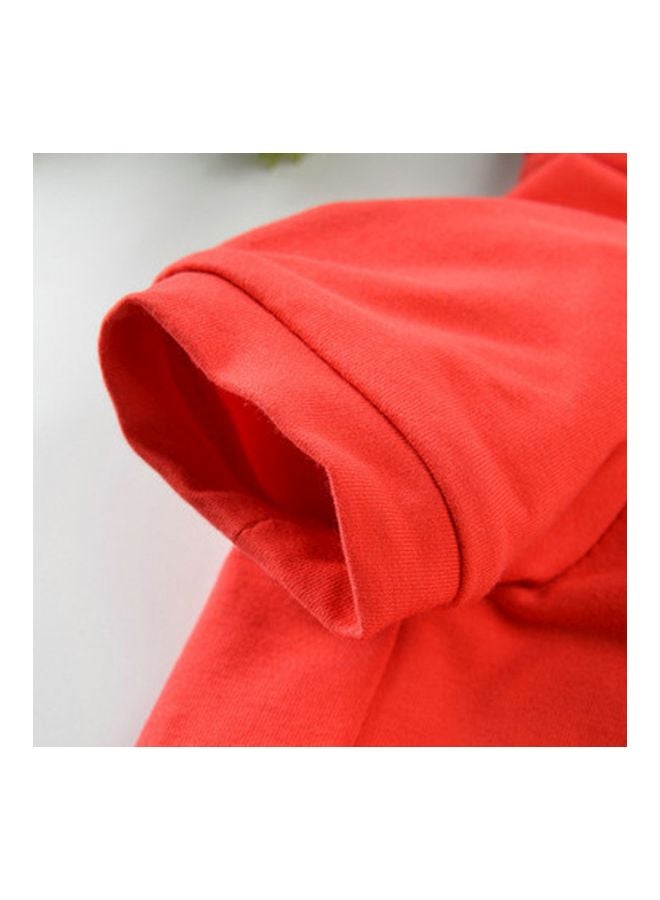 Generic Christmas Turtleneck Coat Red M - Image 5