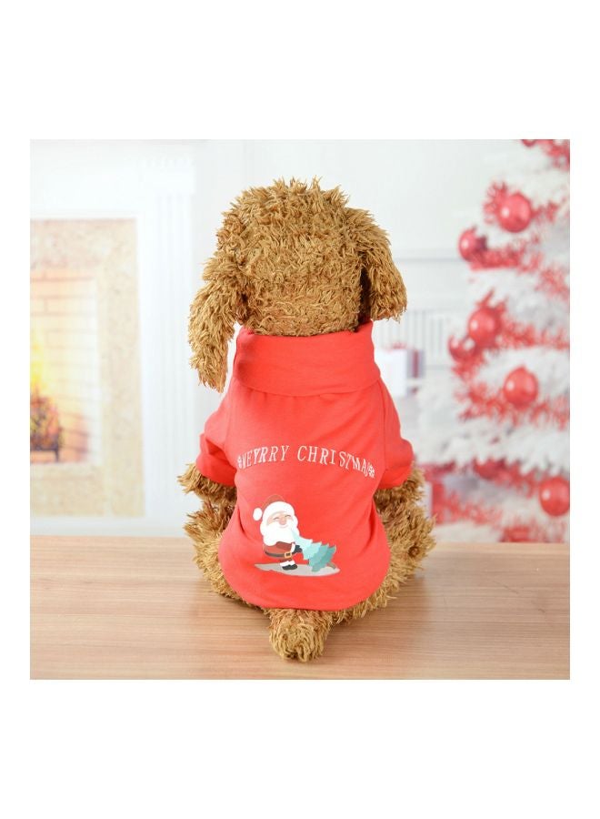 Generic Christmas Turtleneck Coat Red M - Image 2