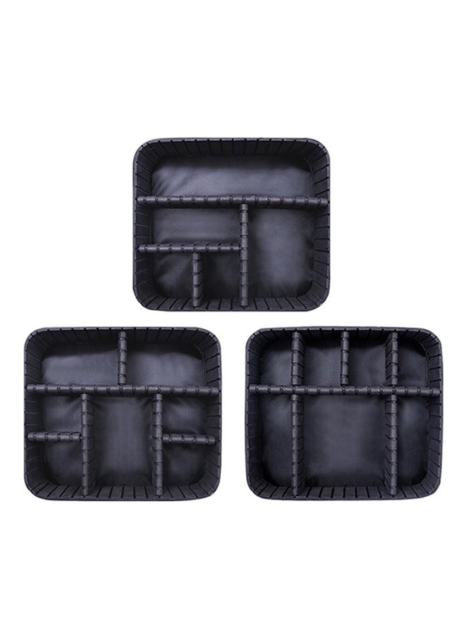 docolor Makeup Oganizer Bag With Adjustable Case P03 Black - Image 2