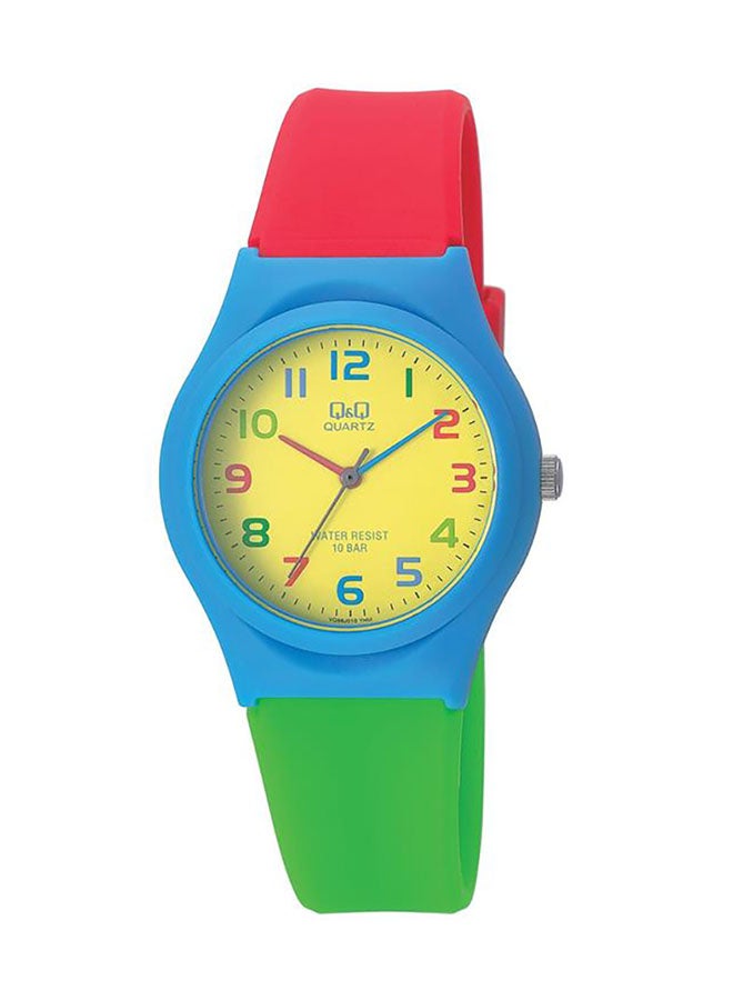 Q&Q Analog Wrist Watch VQ86J010Y - 35 mm - Green/Red - Image 1