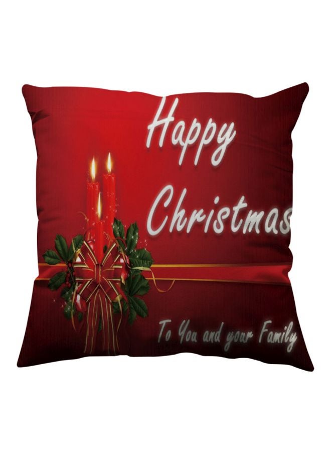 Glitter Cotton Soft Sofa Throw Cushion Cover Red/White/Green 45 X 45cm