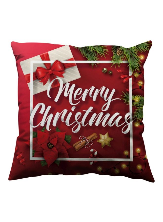 Glitter Cotton Soft Sofa Throw Cushion Cover Red/Green/White 45 X 45cm