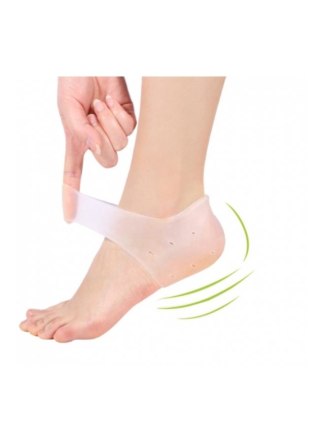 OHPA Silicone Moisturizing Heel Protection Socks Cracking Repair Analgesic Skin Care Pad 2pcs HZ-36  - Image 2