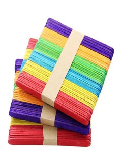 Generic 50-Piece DIY Wood Popsicle Stick  - Image 1
