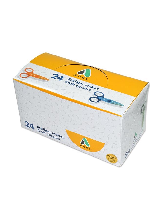 Adel 24-Piece Craft Scissors Multicolour - Image 3