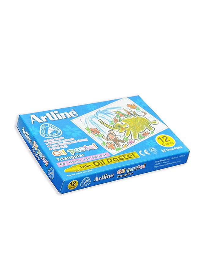Artline 12-Piece Premium Oil Pastel Multicolour - Image 2