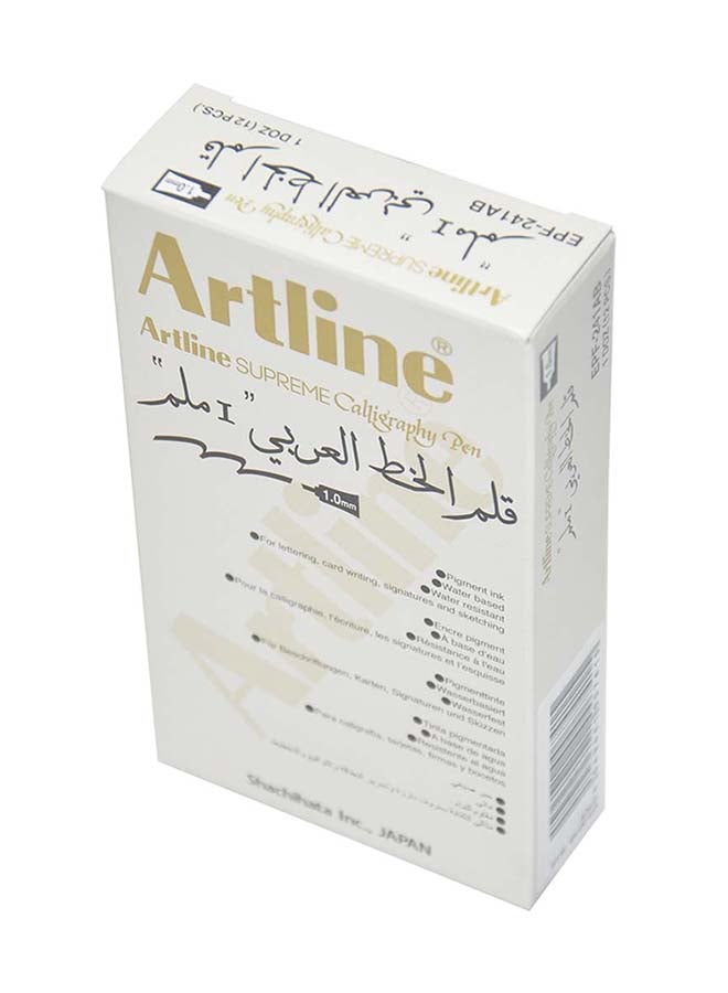 Artline 12-Piece Supreme Calligraphy Pen Blue  - Image 3