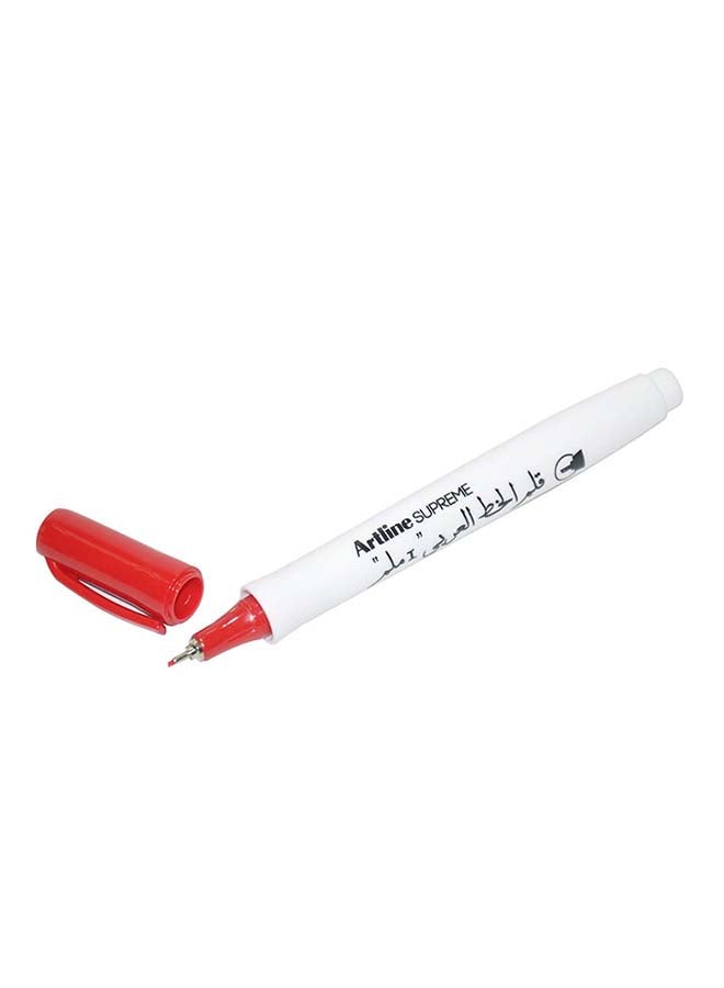 آرت لاين مجموعة أقلام زخرفة الخطوط ممتازة من 12 قطعة أحمر - Image 2