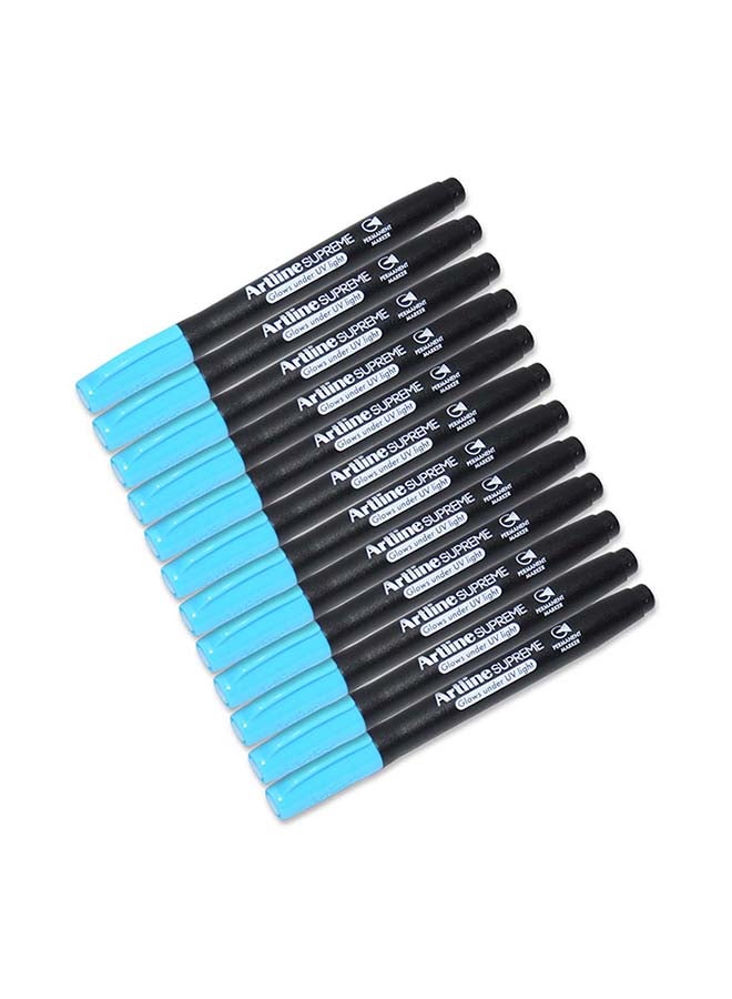 12-Piece Supreme Permanent Marker Blue - v1563274738/N27687160A_1