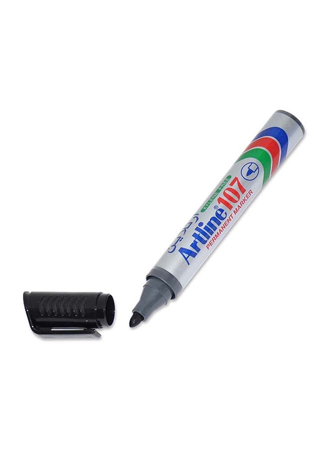 Artline 12-Piece Bullet Nib Permanent Marker Black - Image 2