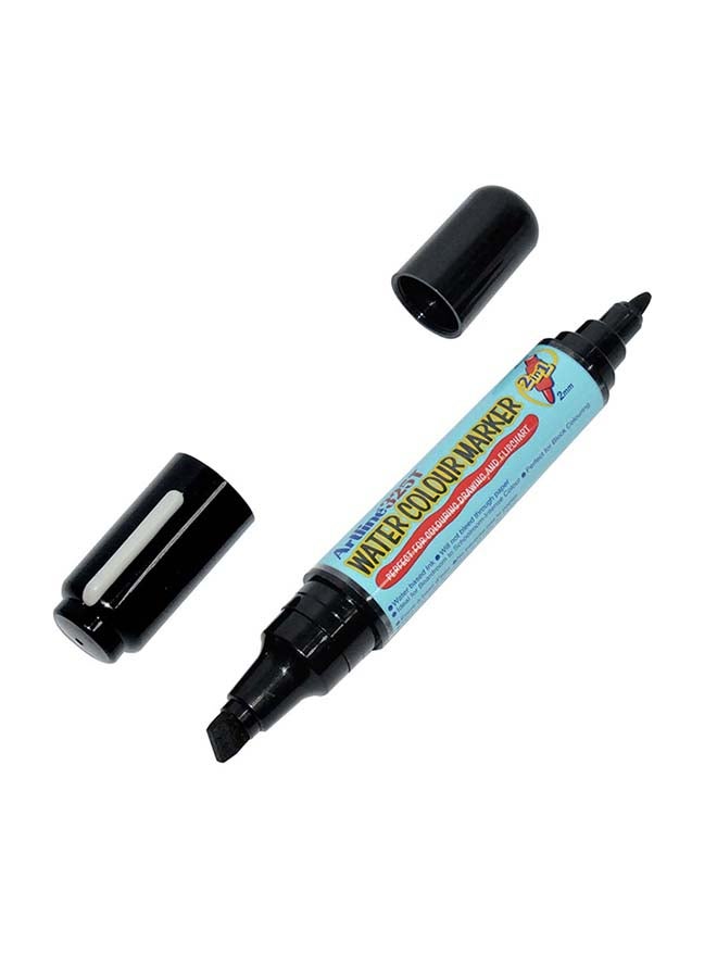 Artline 12-Piece Twin Water Colour Marker Black - Image 2