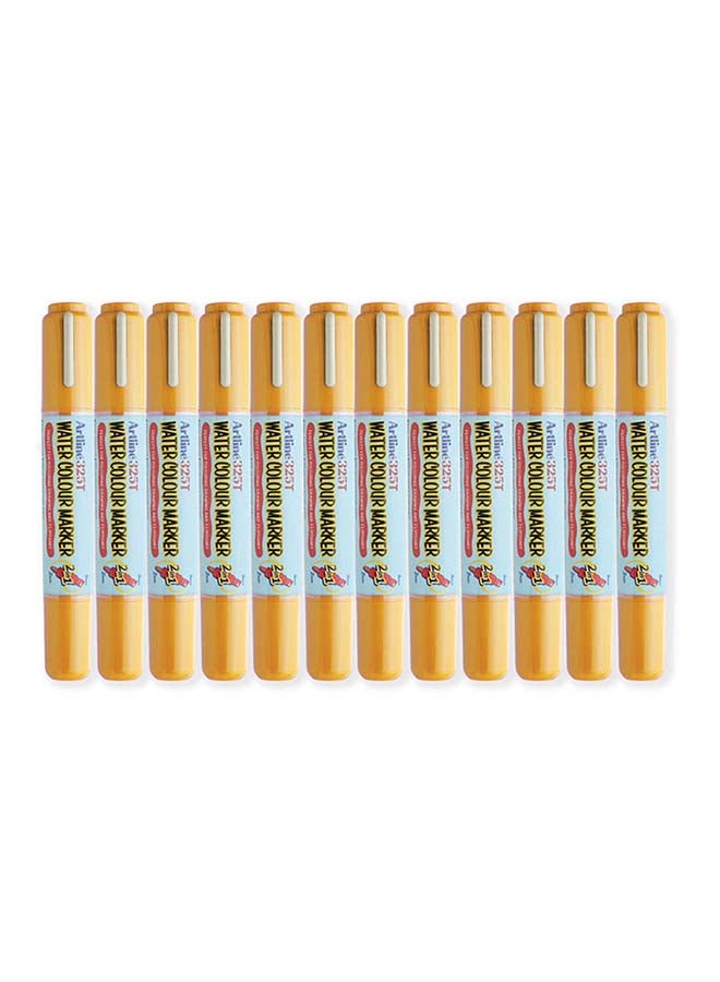 Artline 12-Piece Twin Water Colour Marker Multicolour - Image 1