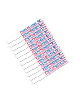 Artline 12-Piece Paint Marker White  - Image 1