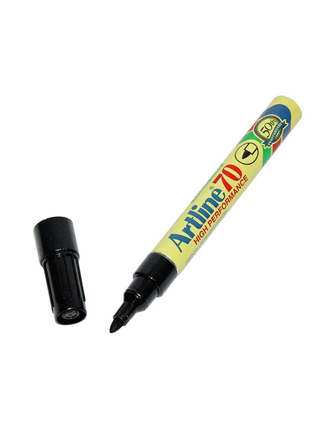 Artline 12-Piece Bullet Nib Paint Marker Black - Image 2