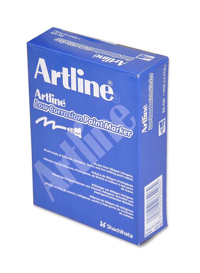 Artline 12-Piece Bullet Nib Paint Marker Purple - Image 3