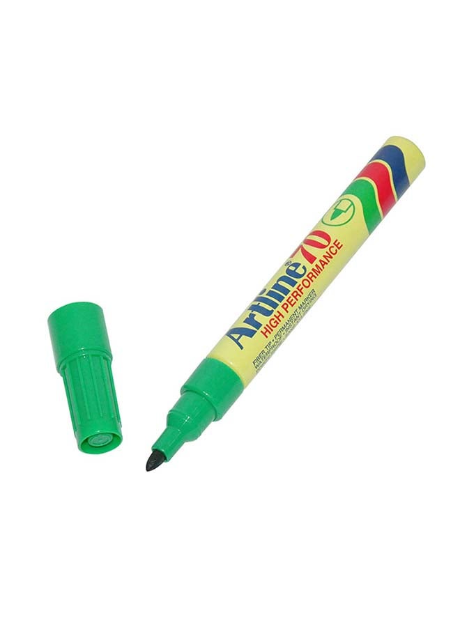 Artline 12-Piece Bullet Nib Paint Marker Green - Image 2